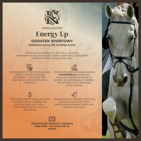 Energy Up dodatek energetyczny dla koni w pracujących i w treningu (10kg)